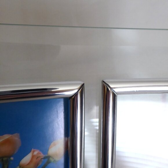 NEW 13” x 7” CURVED BEVELLED SILVER & GLASS COLLAGE PHOTO FRAME - Picture 11 of 12